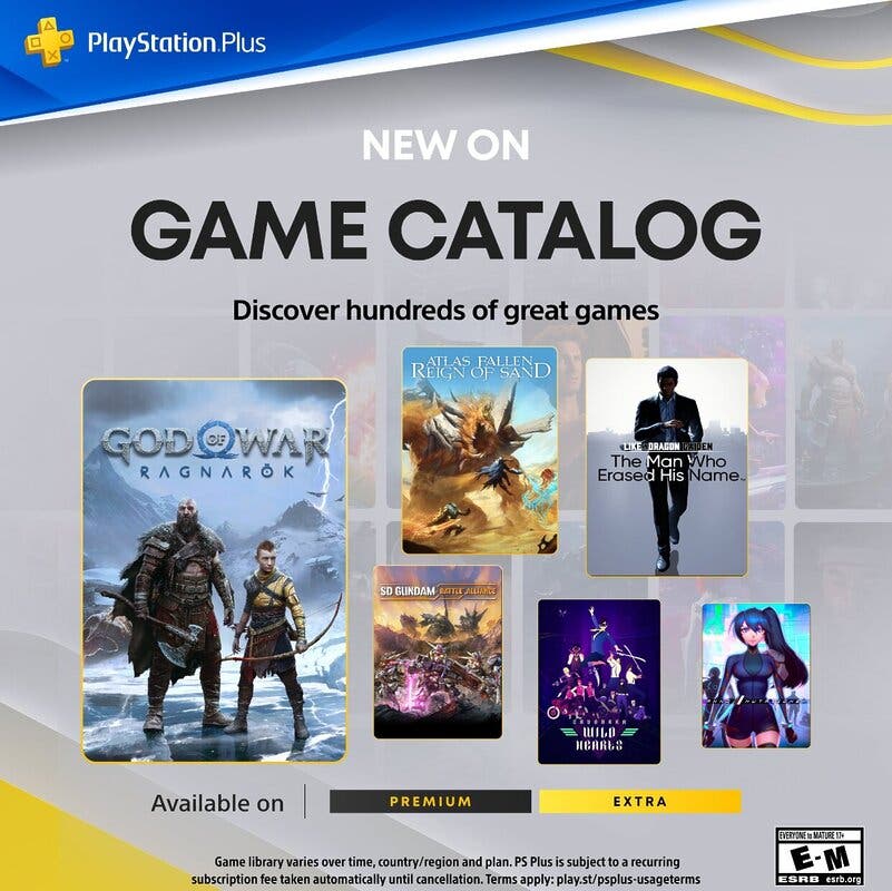 PS Plus Extra y Premium enero 2025: confirmados todos los nuevos juegos que llegan al servicio