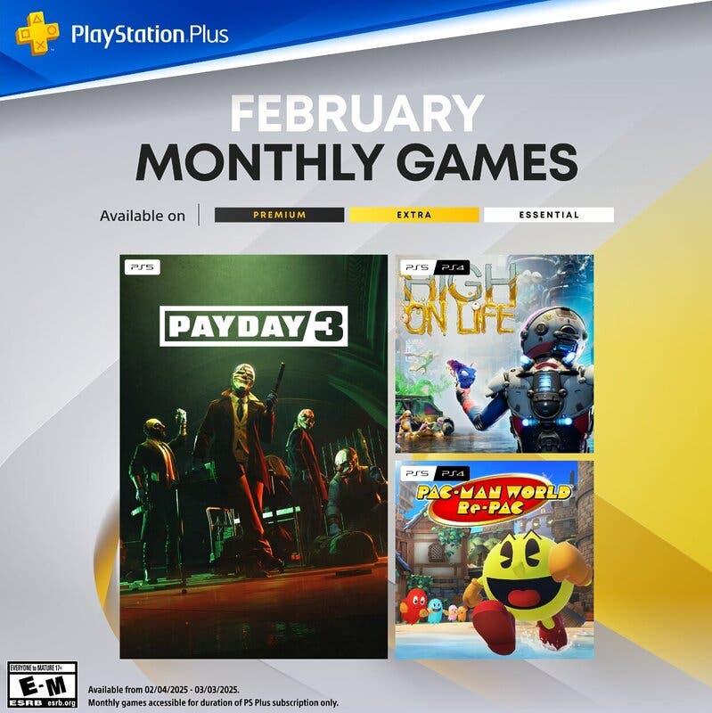 PS Plus febrero 2025: confirmados todos los nuevos juegos que llegan al servicio