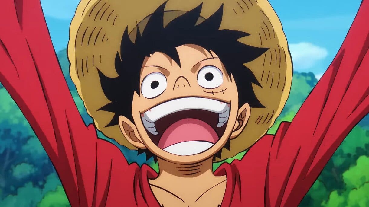 Luffy feliz.