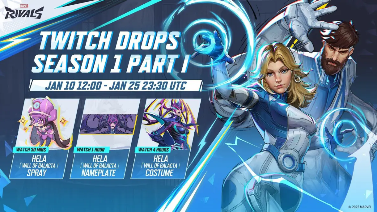 Nuevos drops de Twitch de Marvel Rivals