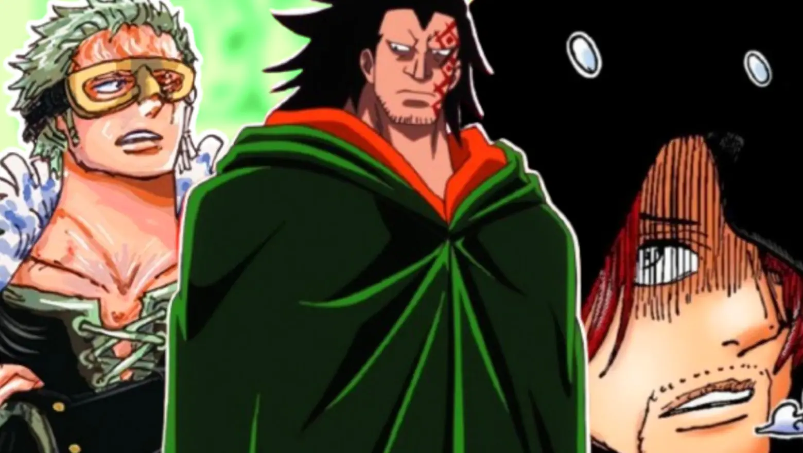 Dragon, Zoro y Shamrock.