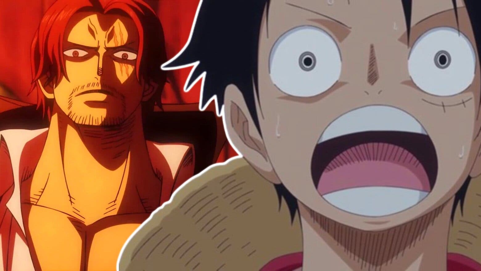 Shanks y Luffy.