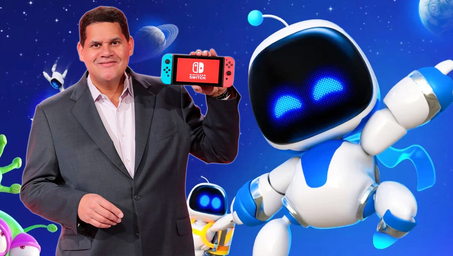 reggie astro bot nintendo