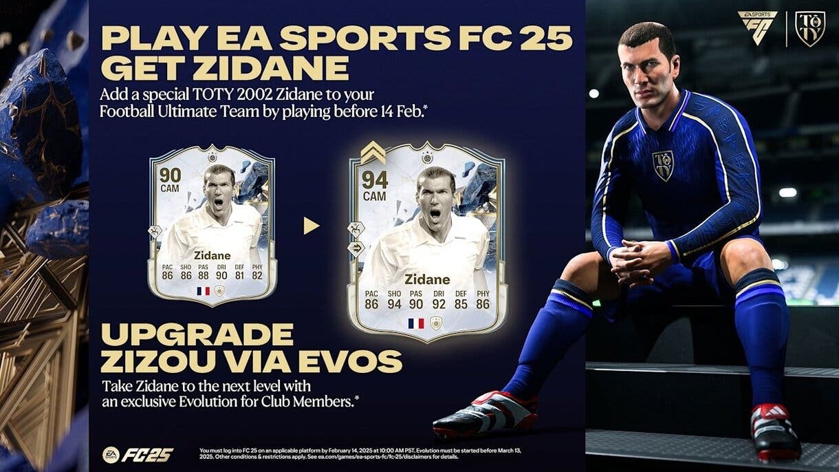 Nueva carta de Zinedine Zidane de los TOTY