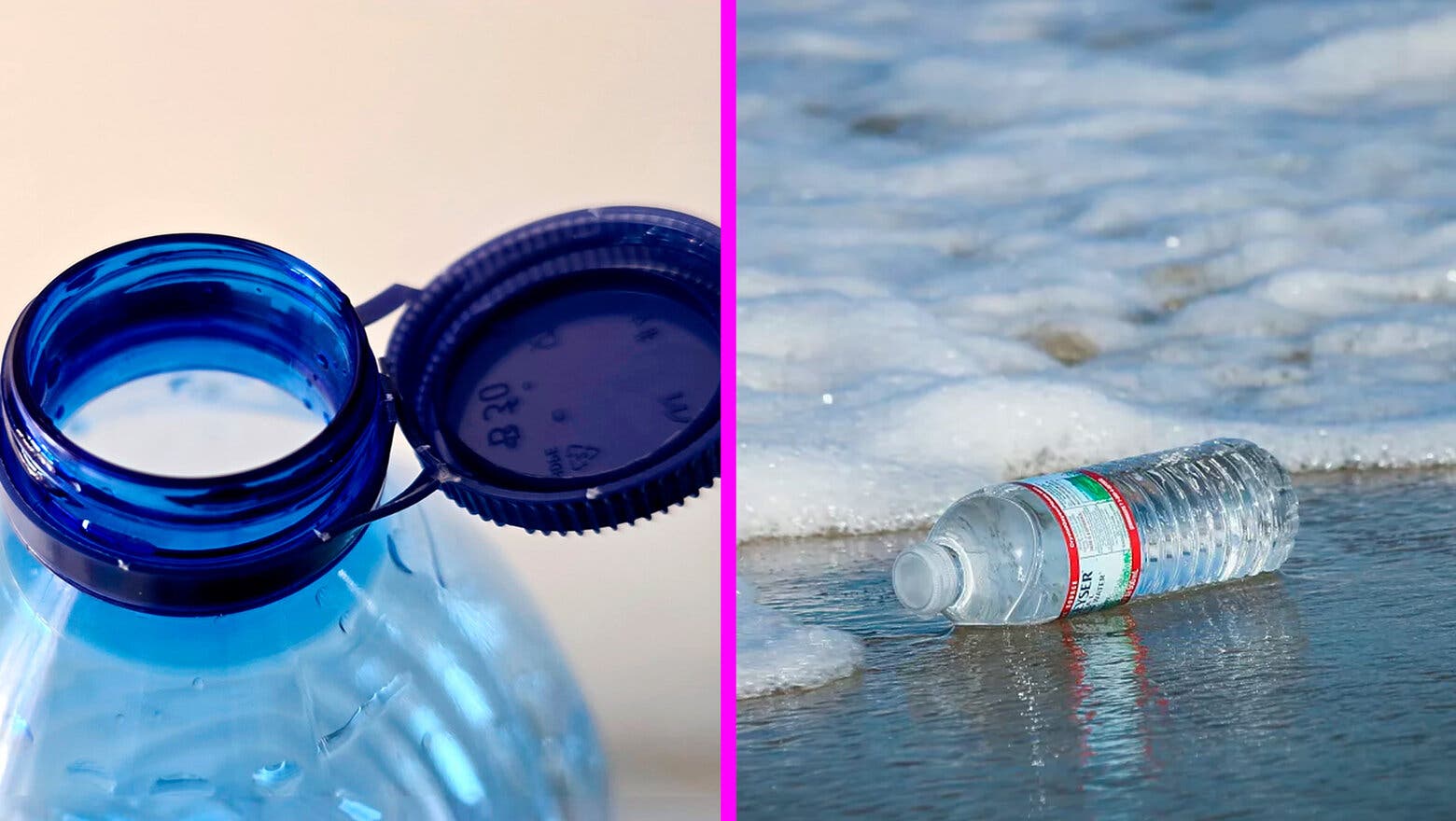 ¿Por qué los tapones están unidos a las botellas de agua?