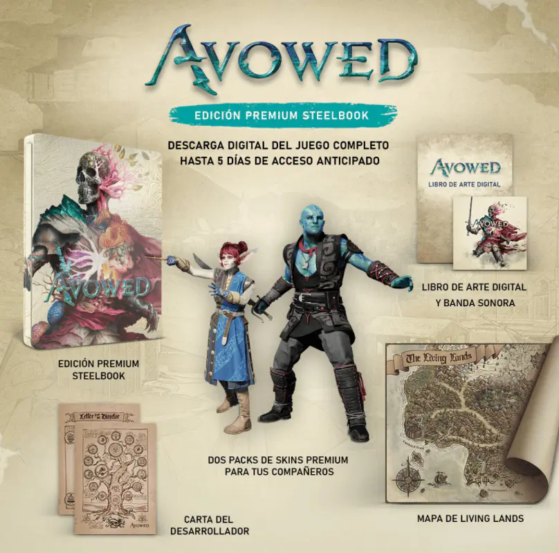 Avowed contará con una preciosa Steelbook, pero no incluirá el juego en físico