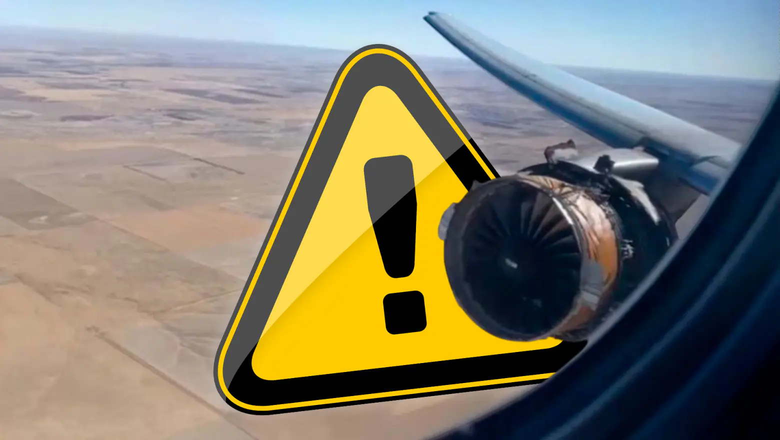 fallo de motor en avión