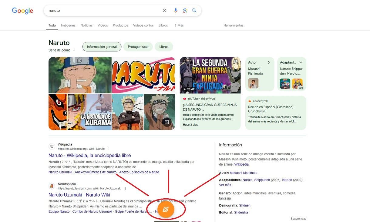 naruto google