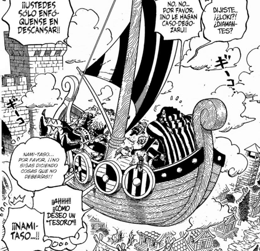 Viñeta del capítulo 1141 de one piece.