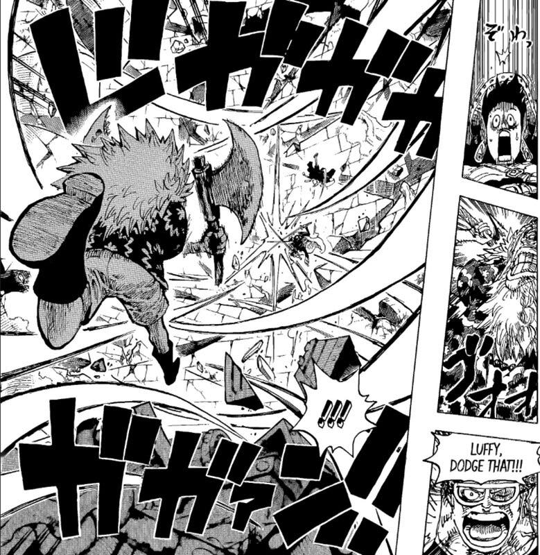 Viñeta del capítulo 1140 de one piece.