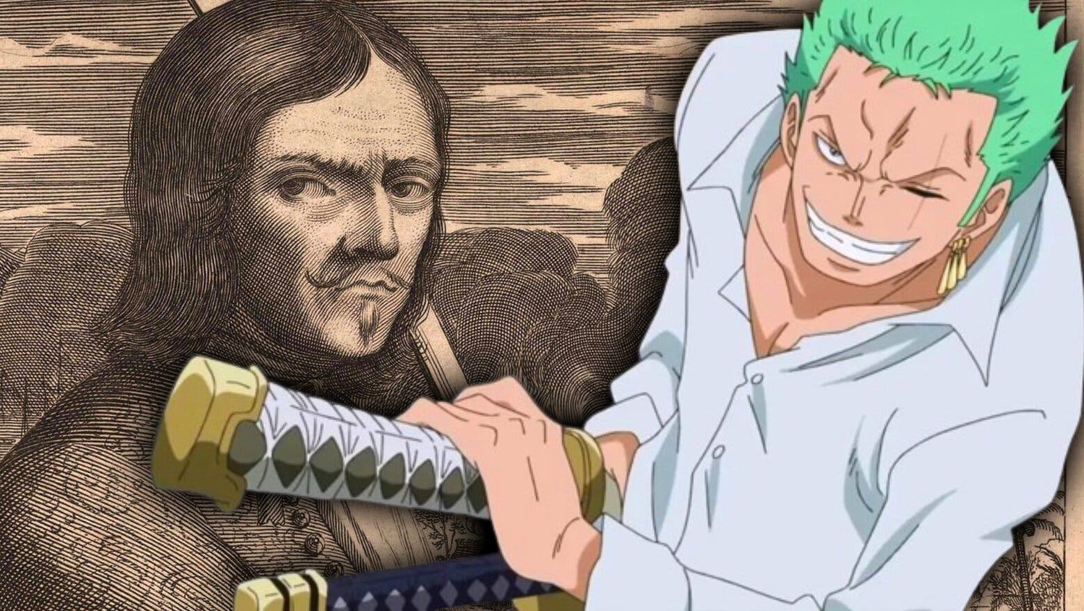 Zoro junto al pirata François Lolonois.