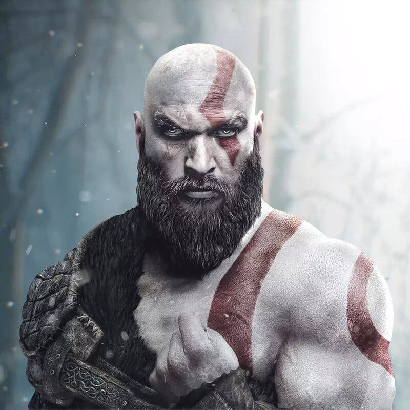 Kratos interpretado por Jason Momoa