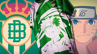 Imagen de Naruto es del Betis: Así es la espectacular nueva camiseta del conjunto verdiblanco