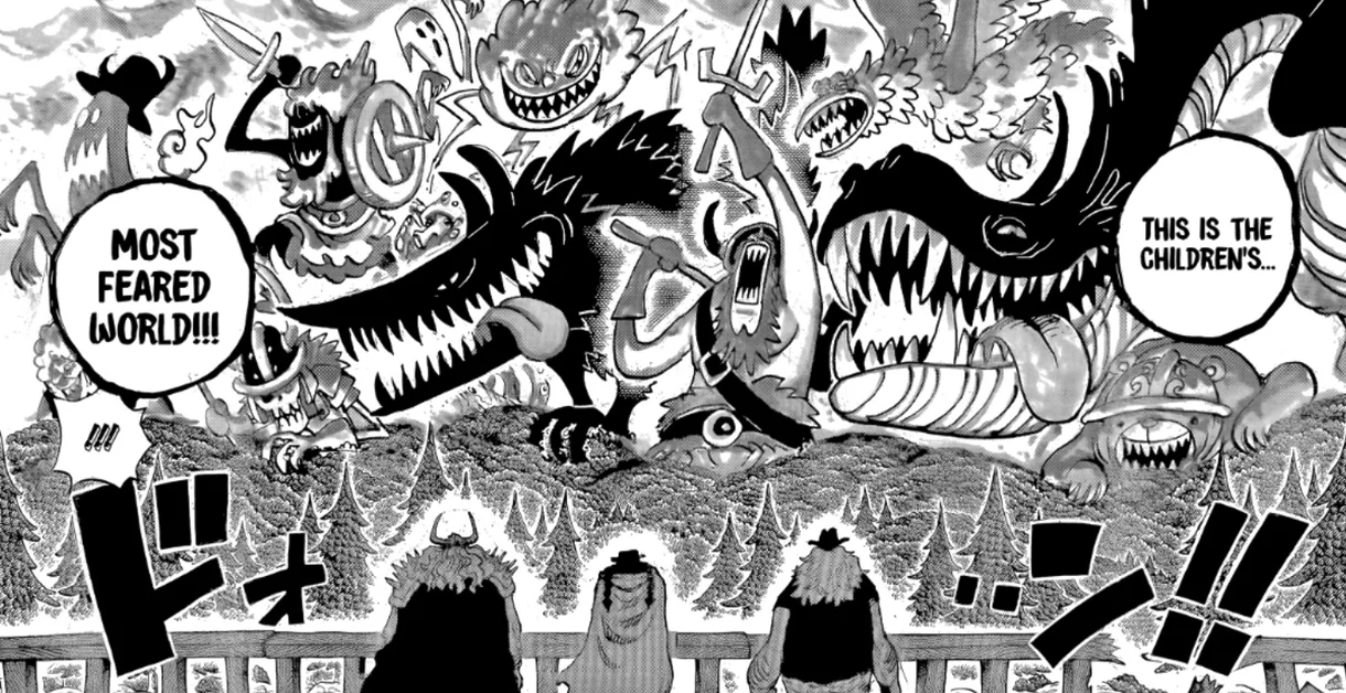 Viñeta del capítulo 1142 de one piece.