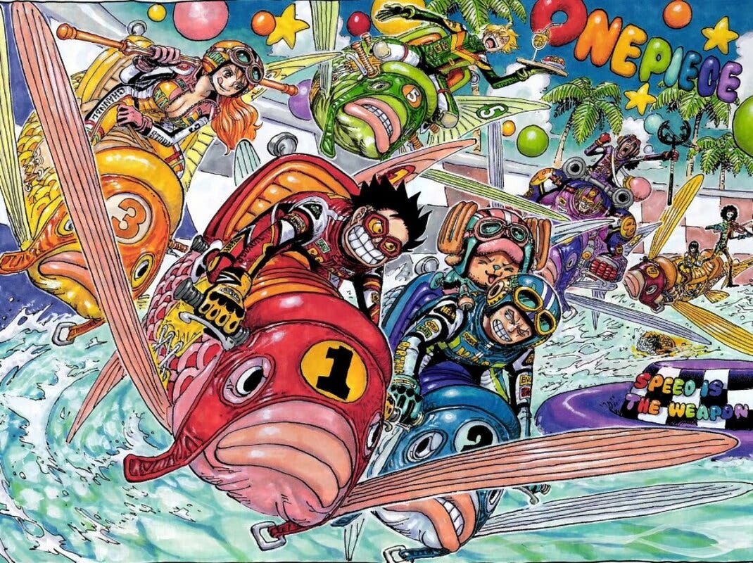 Ilustración a color de Oda para el capítulo 1132 de one piece