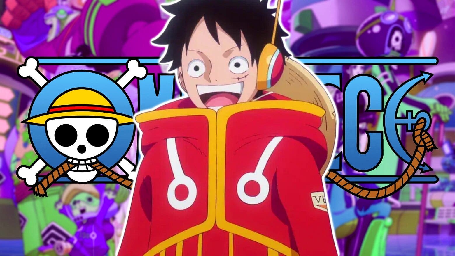 Luffy de one piece sonriendo