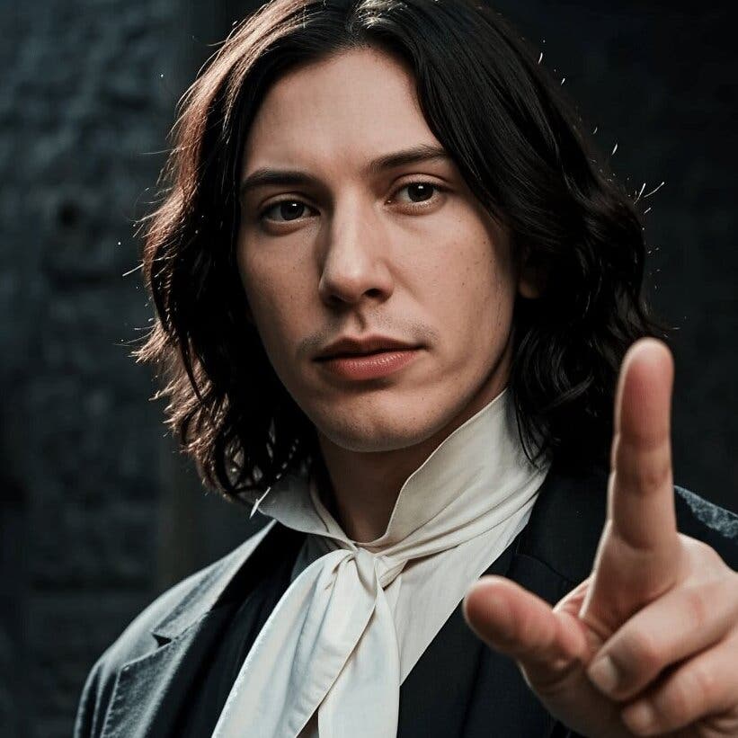 Adam Driver como Snape