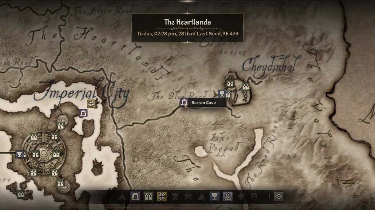 Barren Cave en Oblivion