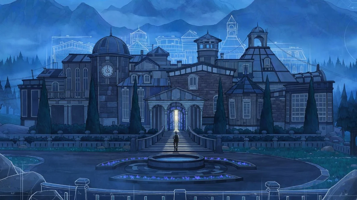 blue prince mansion