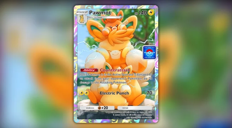 Imagen de Consigue a Pawmot y otras cartas Promo en el nuevo evento de Pokémon TCG Pocket