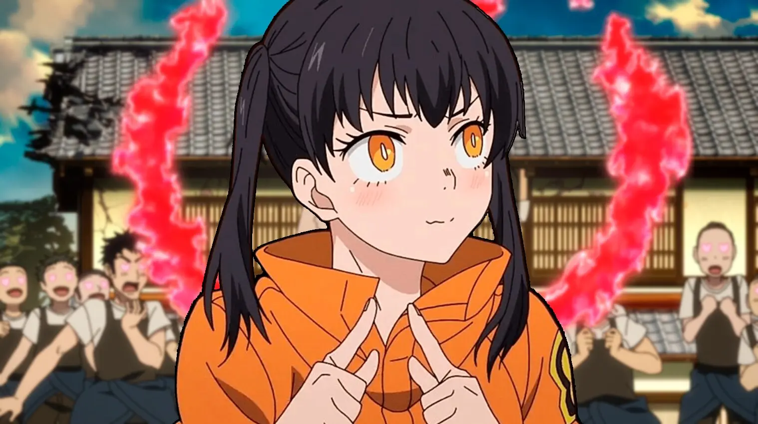 Fire Force que es Suerte Pervi de Tamaki Kotatsu