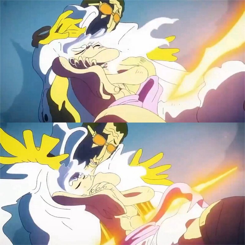Luffy Gear 5 vs Kizaru