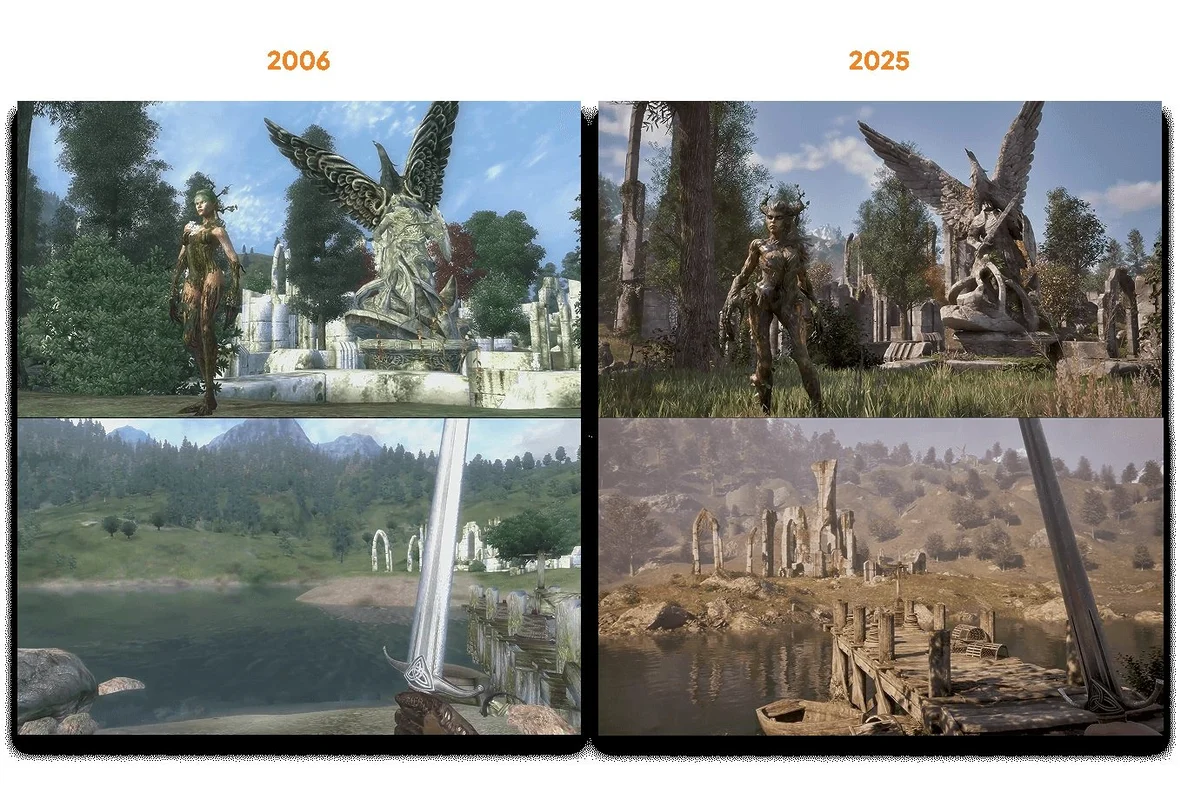 Comparativa de Oblivion
