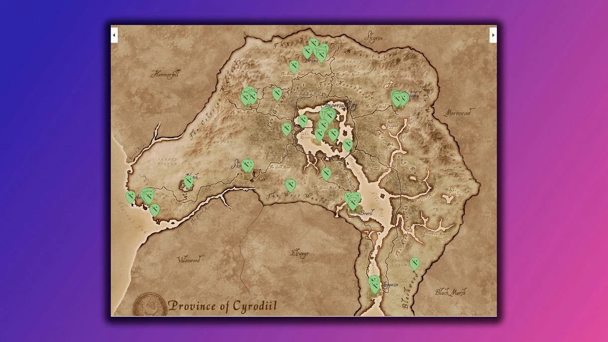 Objetos únicos de Oblivion