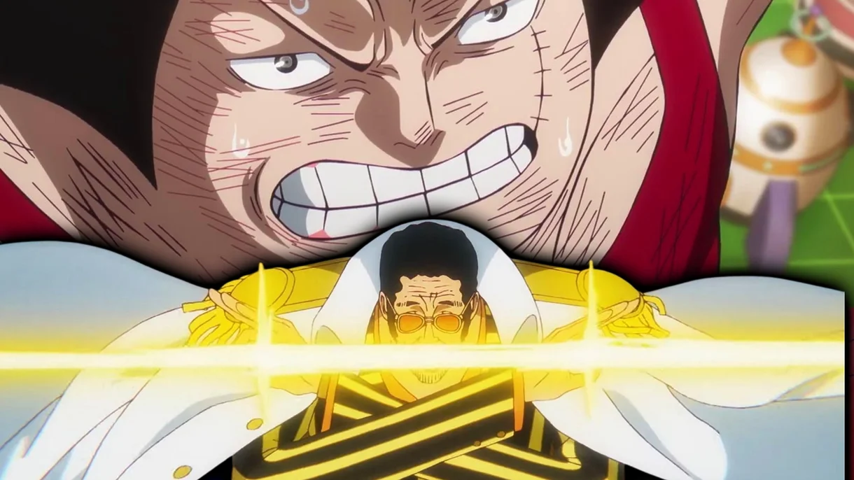 Kizaru y Sentomaru en one piece