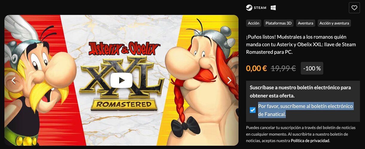 asterix romastered gratis fanatical