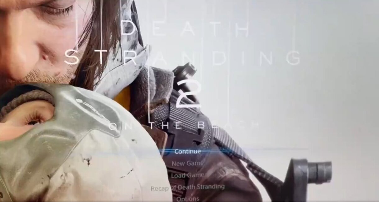 Menú principal Death Stranding 2 on the beach 