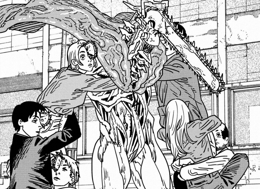 Viñeta del capítulo 202 de chainsaw man
