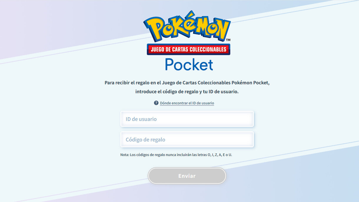 Canjear un código de JCC Pokémon Pocket