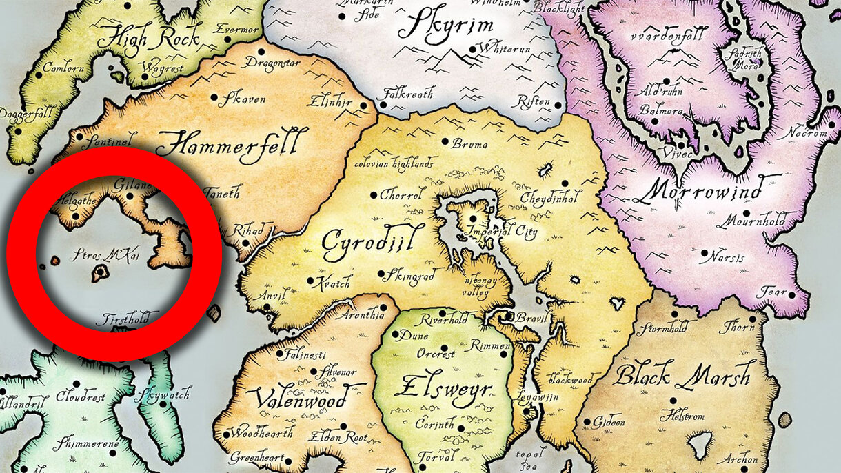 Posible mapa de The Elder Scrolls VI