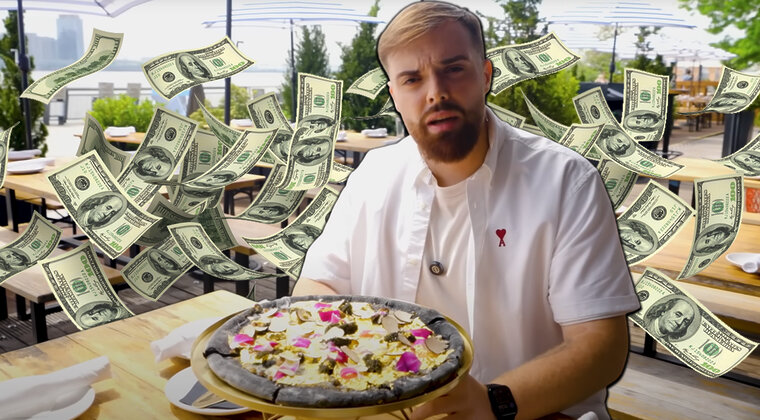 Imagen de El enorme dineral que se deja Ibai para probar la pizza más cara del mundo: "No repetiría"