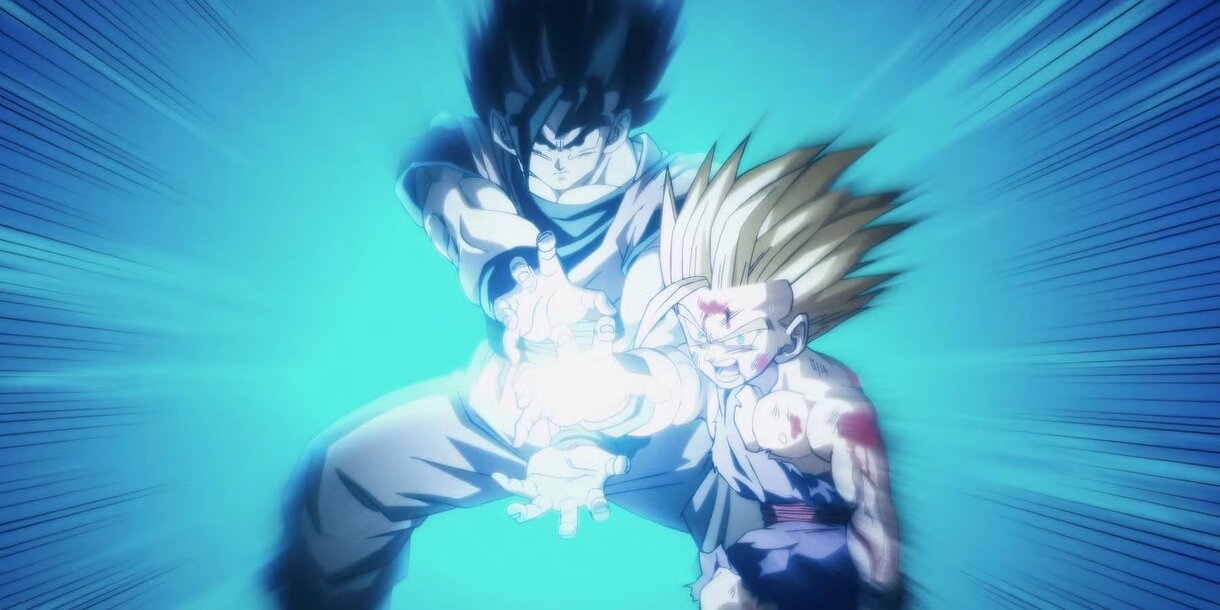 Imagen de Goku y Gohan haciendo un Kamehameha