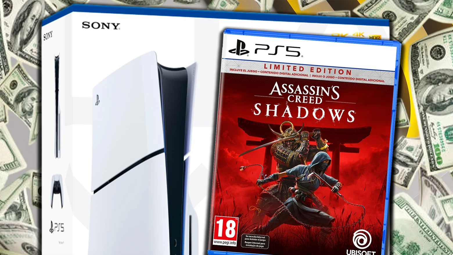 Pack rebajado de PS5 y Assassin's Creed Shadows