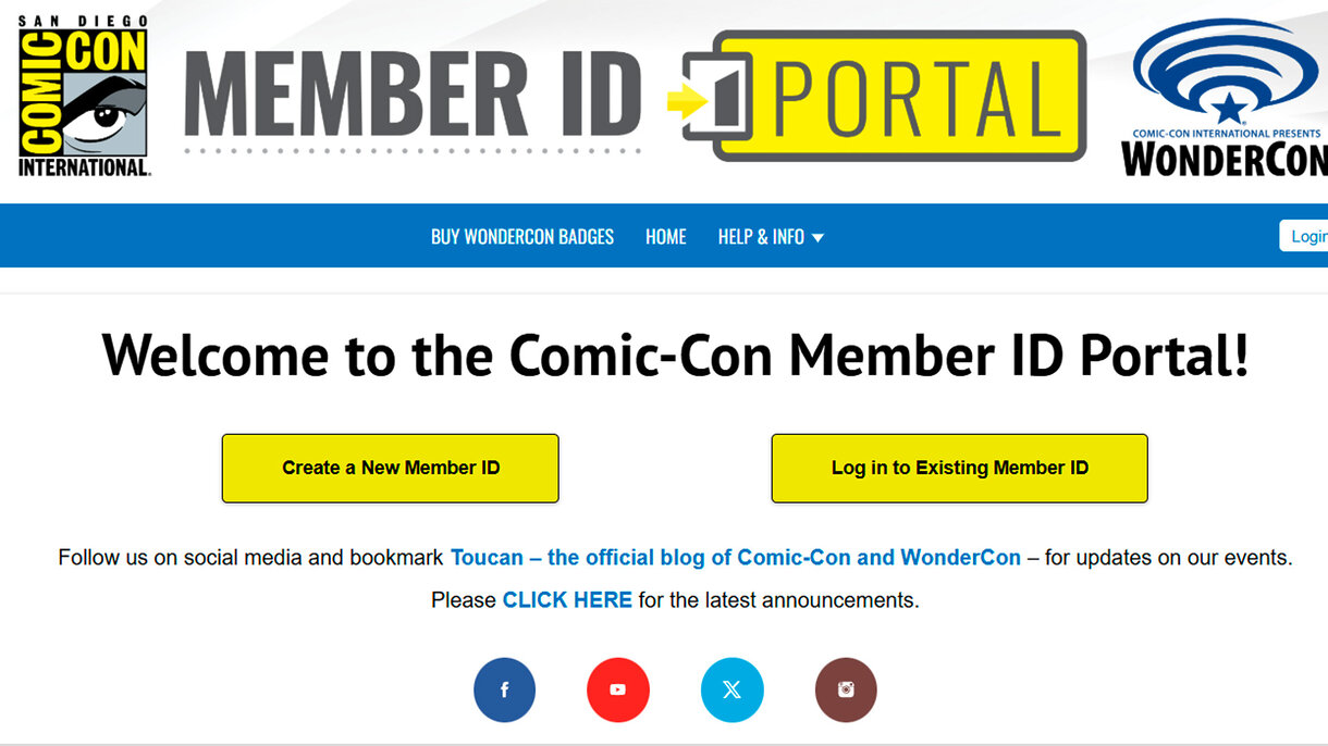 ID de Miembro de la San Diego Comic-Con de Málaga