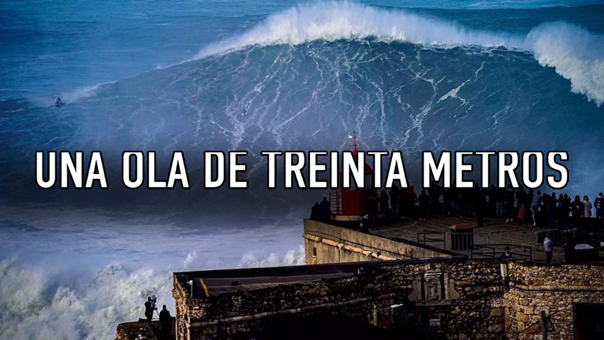 una ola de treinta metros