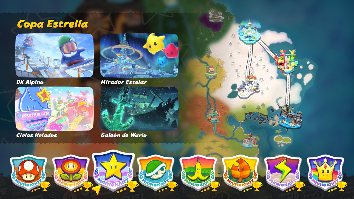 Cómo desbloquear a Estela (Rosalina) en Mario Kart World