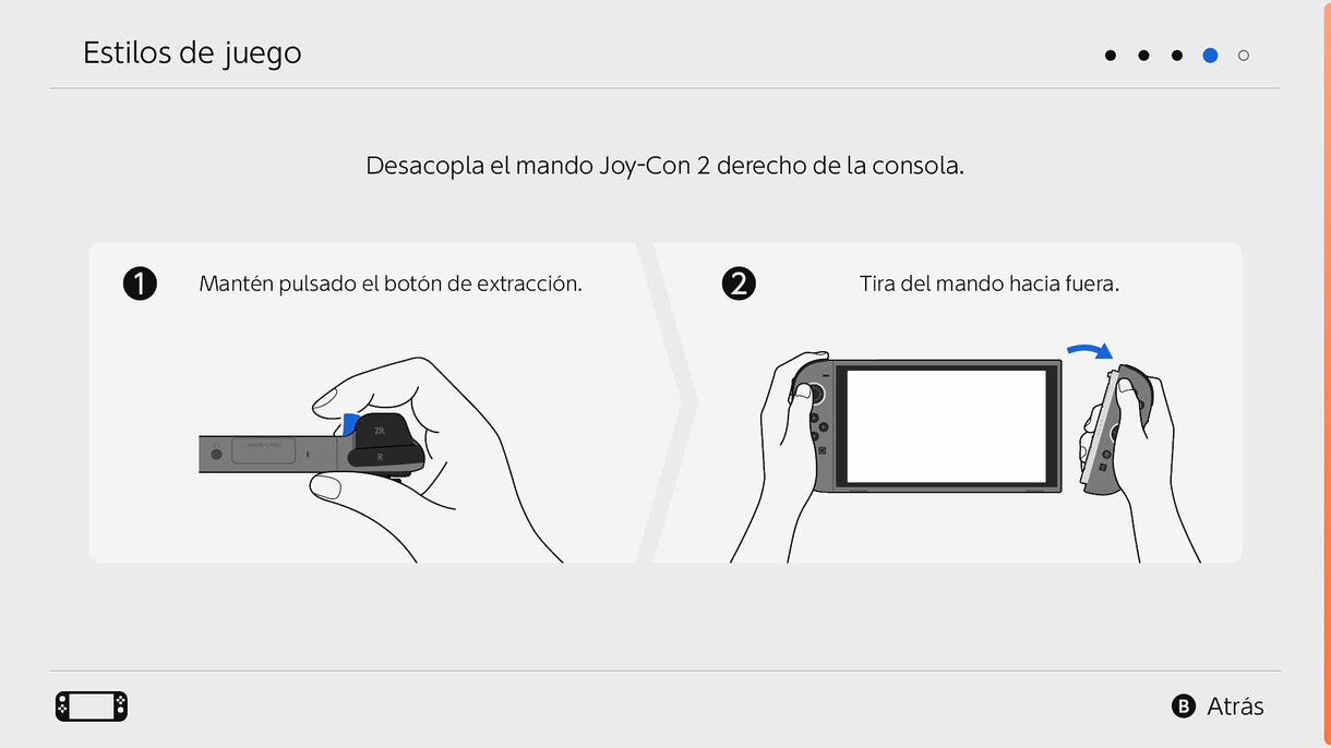 Cómo desacoplar los Joy-Con 2 de Nintendo Switch 2