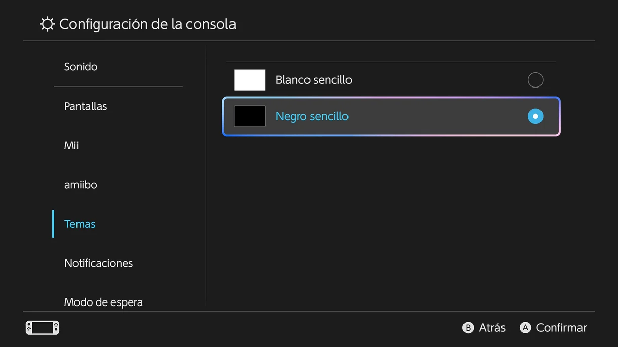 Modo noche Nintendo Switch 2