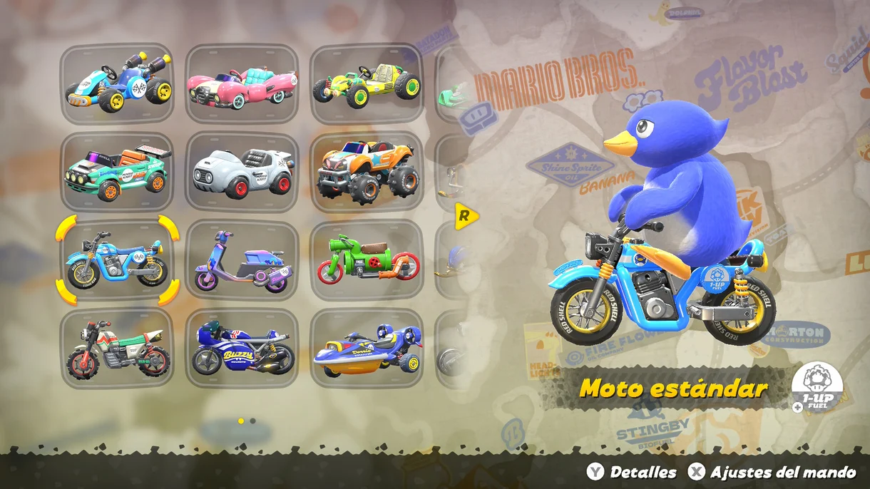 Motos en Mario Kart World