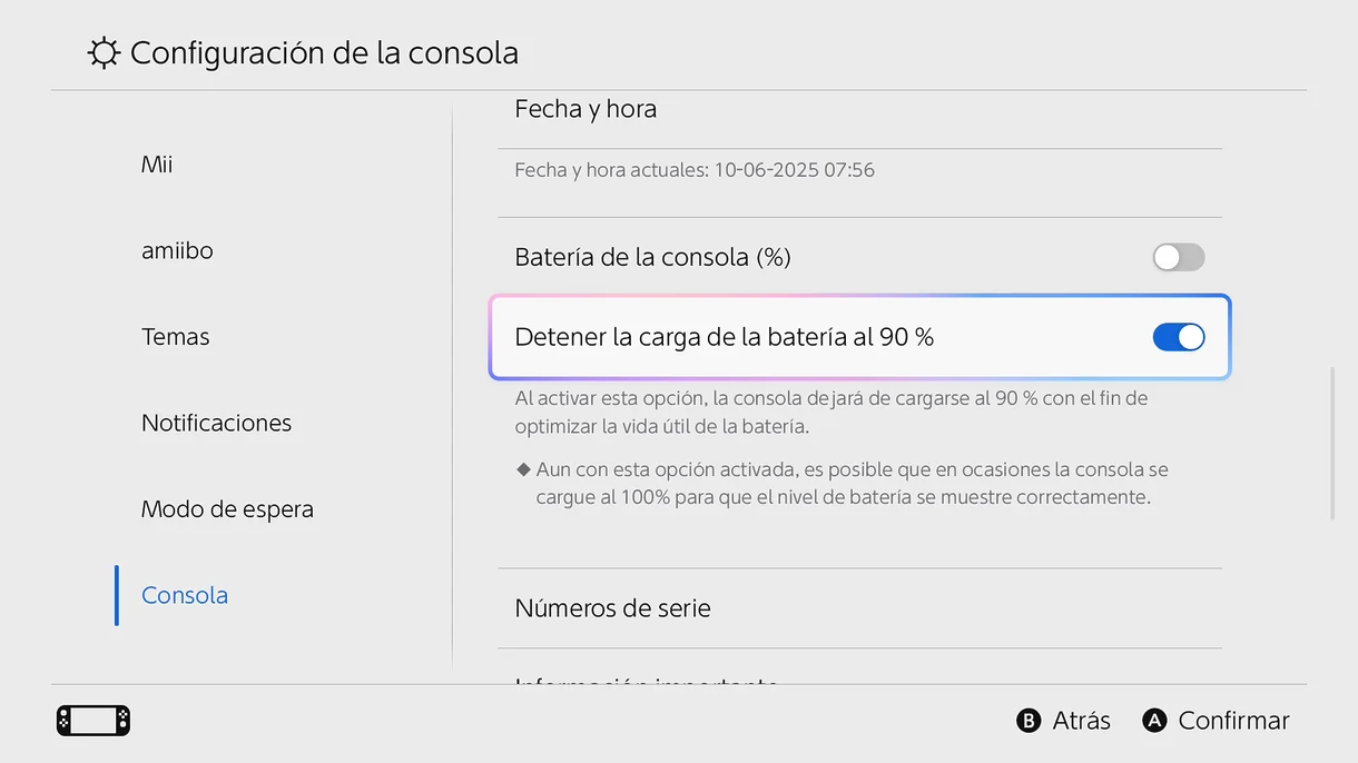 Batería Nintendo Switch 2