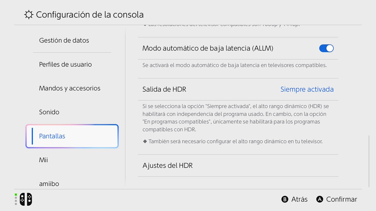 HDR Nintendo Switch 2
