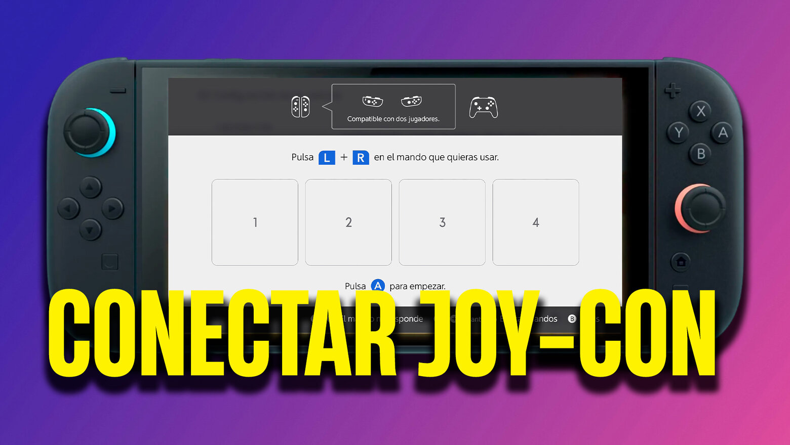 Cómo conectar los Joy-Con de Nintendo Switch