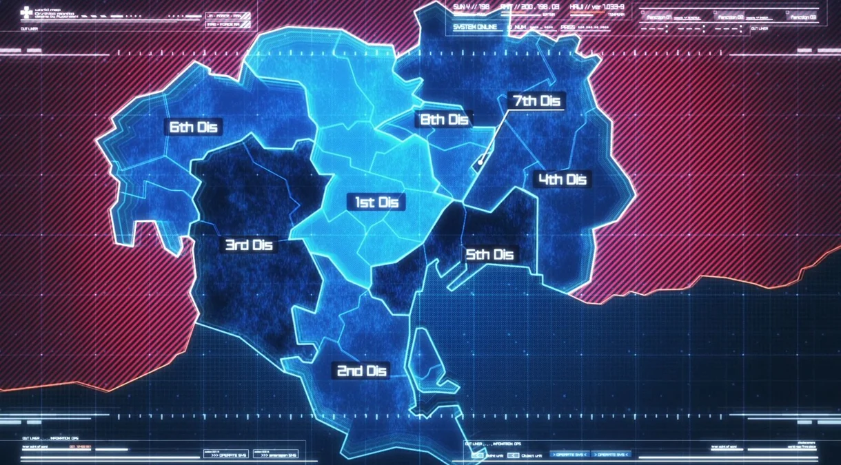 Fire Force mapa Imperio de Tokio