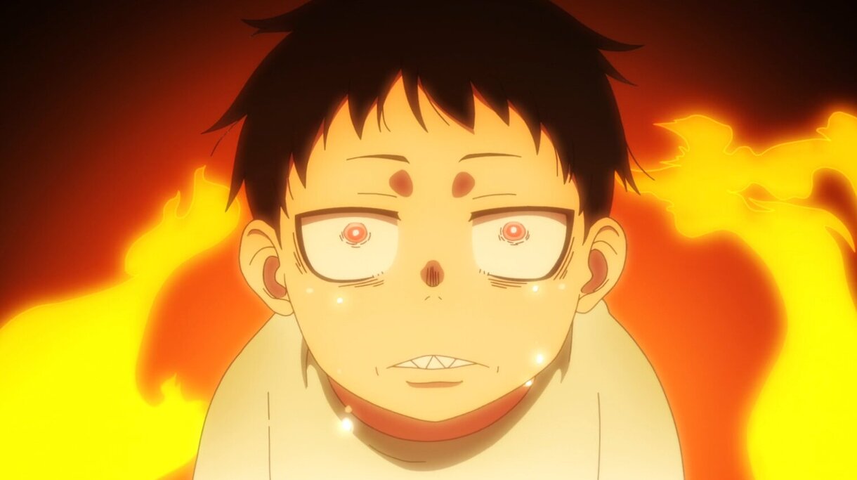 Fire Force Shinra de pequeño incendio