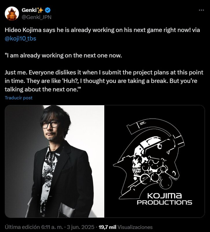 kojima nuevo juego