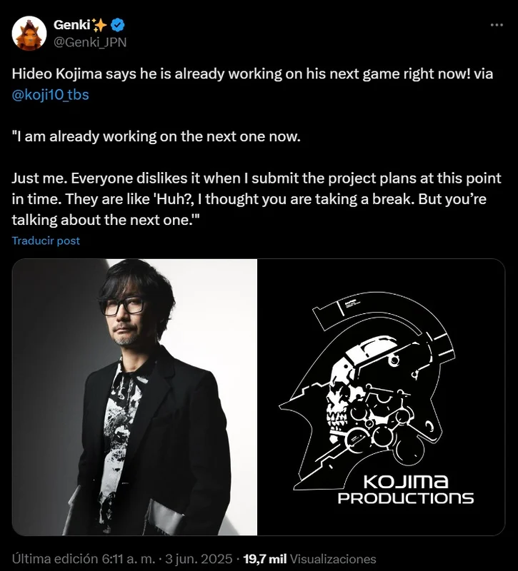 kojima nuevo juego